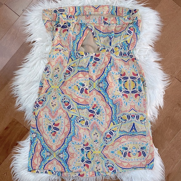 Jessica Simpson | Scarf Pattern Sleeveless/Tube Dress - Picture 2 of 6